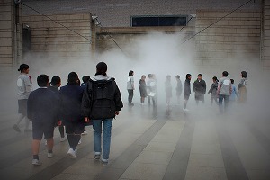 霧の彫刻