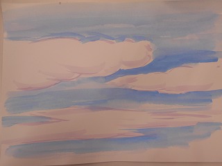関先生が描いた雲