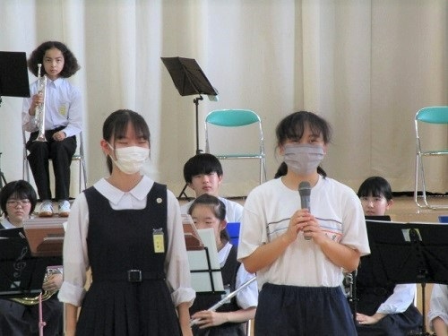 吹奏楽部あいさつ 吹奏楽部あいさつ