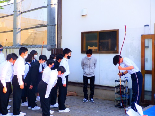 学級で見学 学級で見学