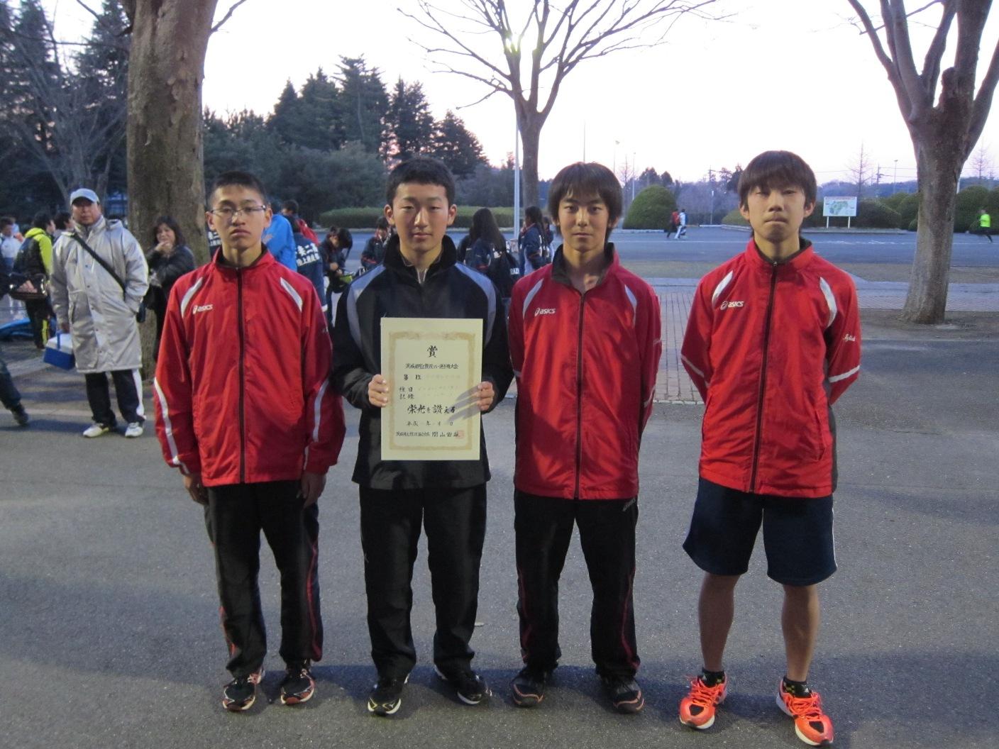 4×400mR優勝メンバー 4×400mR優勝メンバー