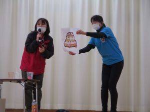 ケーキが出てきたよ