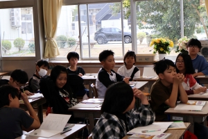 算数の授業中