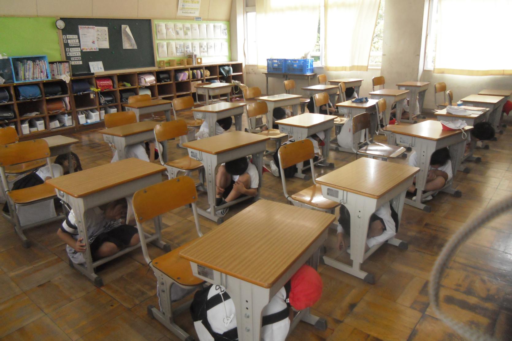 避難訓練の様子