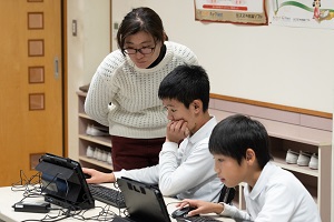 タブレットでの授業