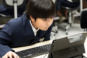 タブレットでの授業