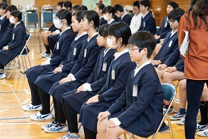卒業式の練習