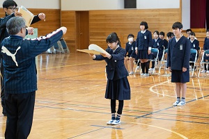卒業式の練習