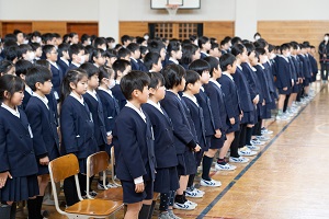卒業式の練習