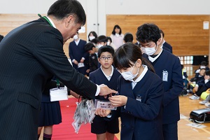 通学班編成集会が行われました。