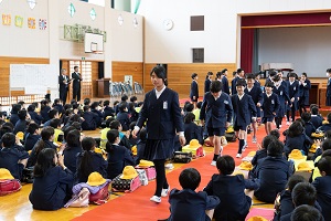 通学班編成集会が行われました。