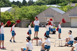 体育大会の練習が続いています。