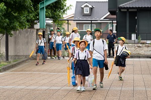 登校のようす