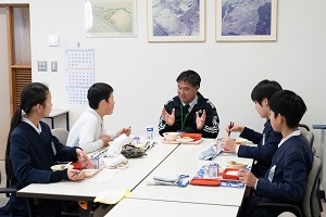 校長先生との会食 校長先生との会食