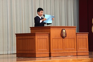 代表児童の話2