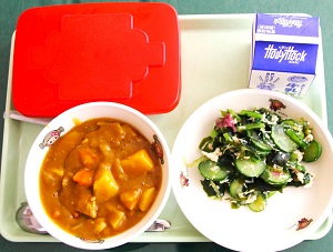 その日の給食