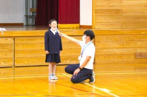 宣誓の練習
