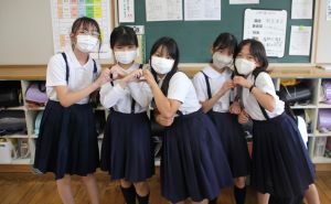 授業後に記念撮影