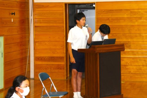 挨拶1人目