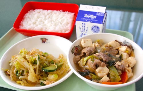 当日の給食