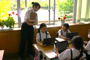 子どもたちと交流