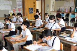 算数の授業中