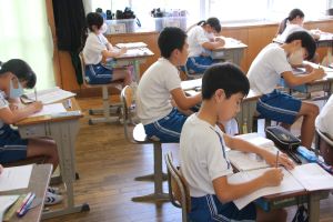ノートに記入