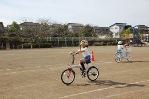 上手に乗れているね