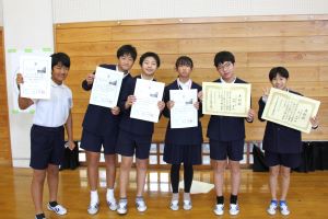 表彰された六人