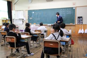1年授業親が来てるかな