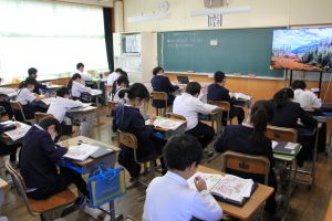五の二授業参観1