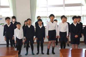6年生を送る会の練習 6年生を送る会の練習
