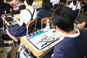墨絵に挑戦5