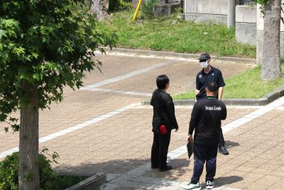 不審者の避難訓練3