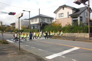 横断歩道中