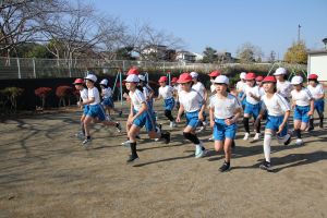 持久走大会の試走女子