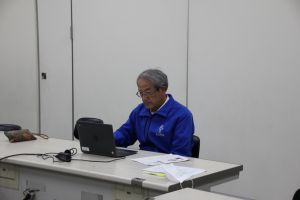 地震の避難訓練