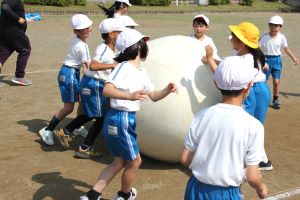 大玉転がし白2