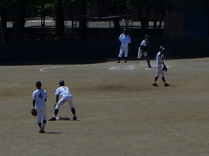捕手から二塁へ送球 捕手から二塁へ送球