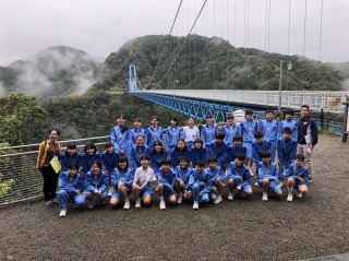 竜神大吊橋にてミニー 竜神大吊橋にてミニー