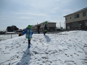 雪だー! 雪だー!