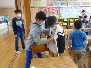 1年生のお世話