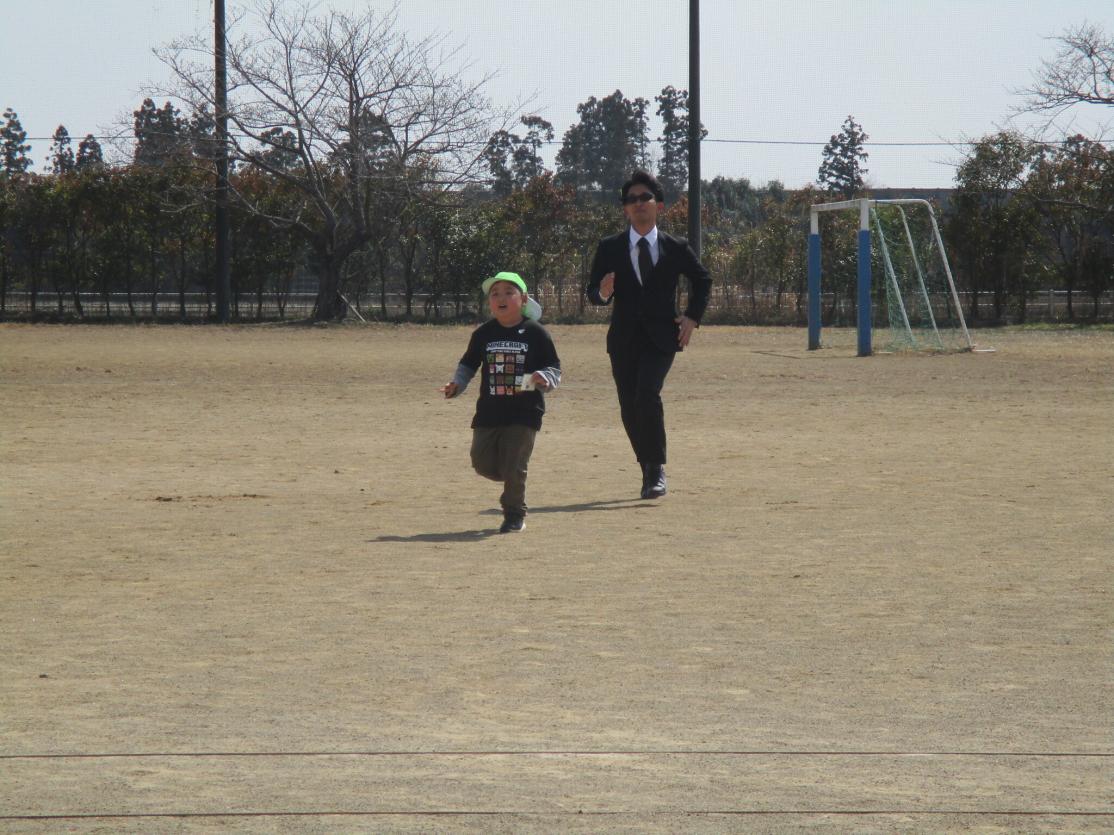 おいつかれるぞー