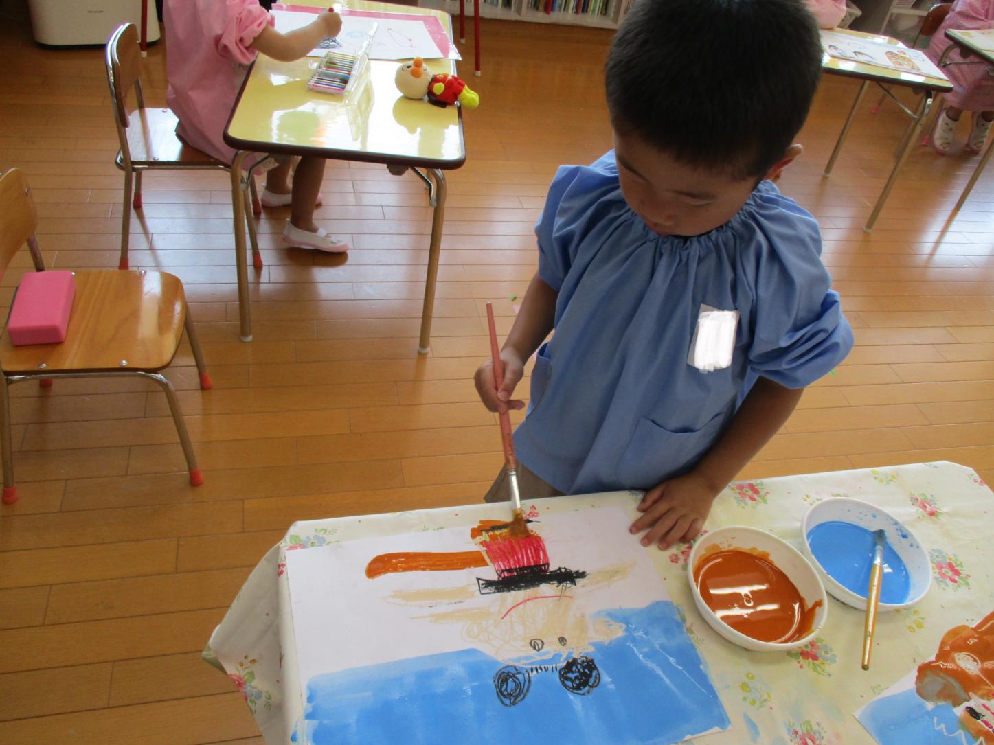 絵の具楽しいな! 絵の具楽しいな!