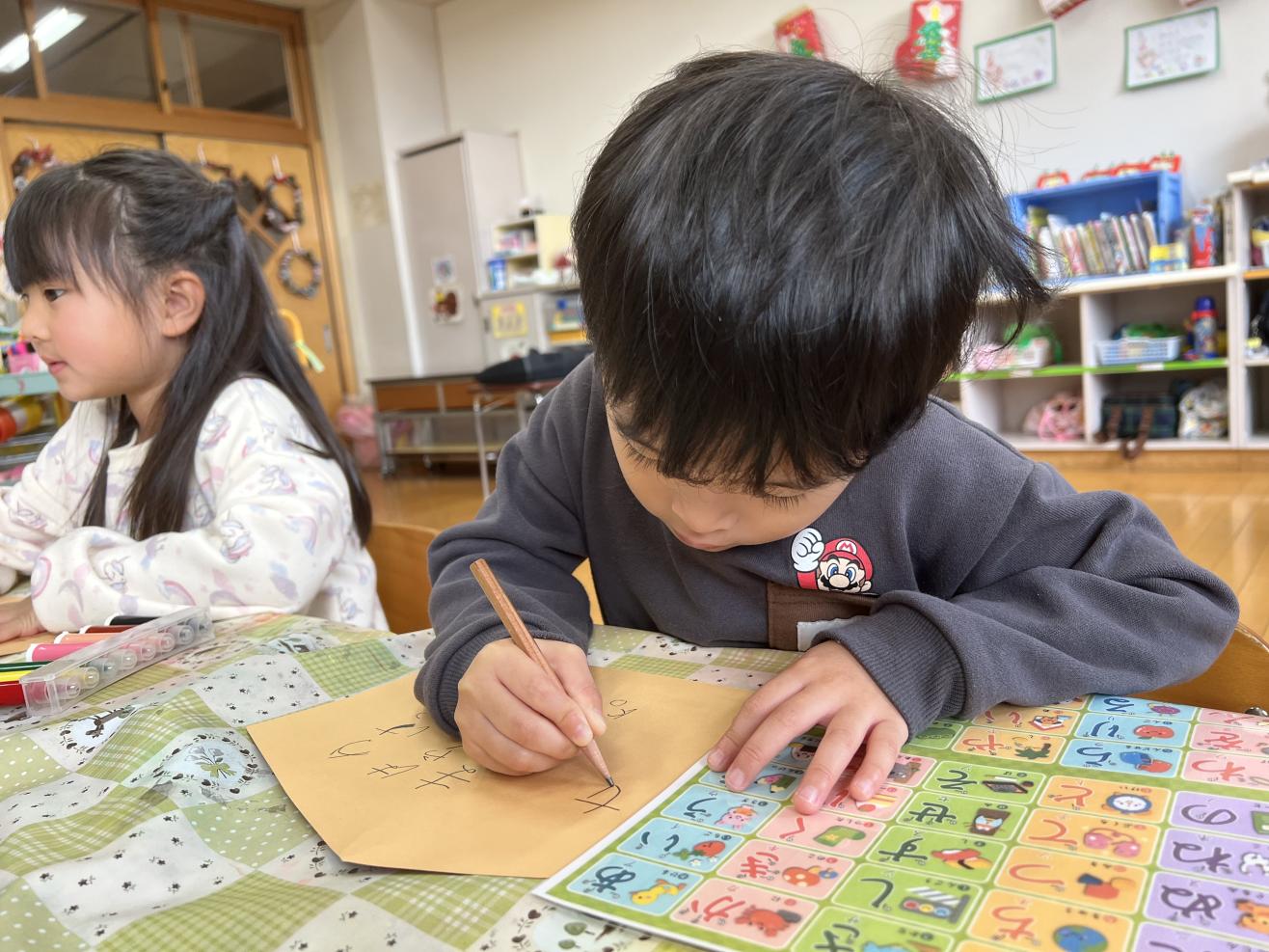 丁寧に書くよ！