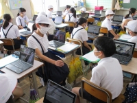 隣同士でペア練習