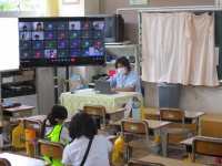 健康観察の様子