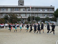 2次避難は校庭へ