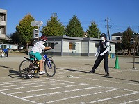 自転車の乗り方の実技1