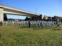 準備体操の様子